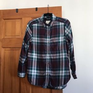 American Eagle Plaid Button Shirt